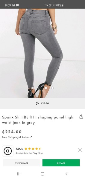 asos spanx jeans